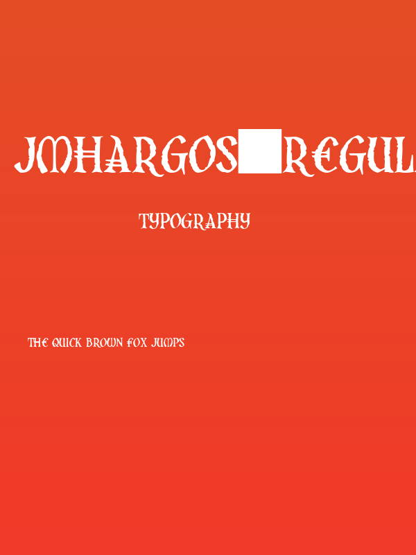 JMHArgos-Regular Poster