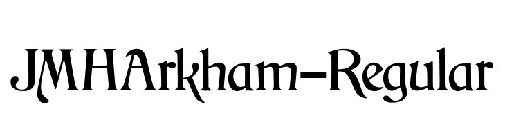 JMHArkham-Regular फ़ॉन्ट