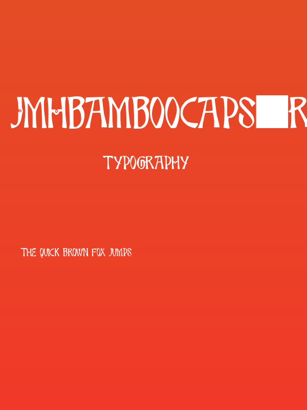 JMHBambooCaps-Regular Poster