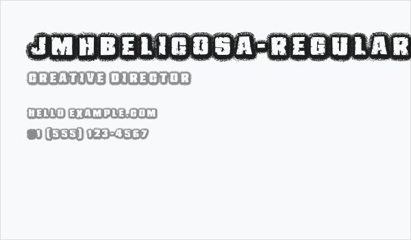 JMHBelicosa-Regular Business Card
