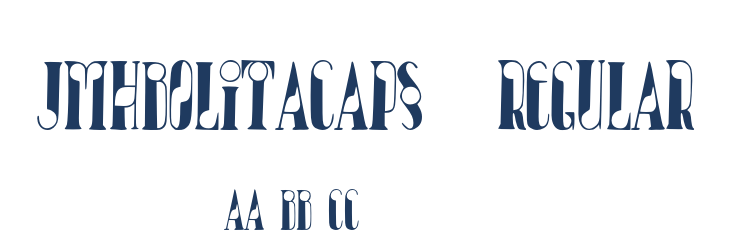 JMHBolitaCaps-Regular Font Preview