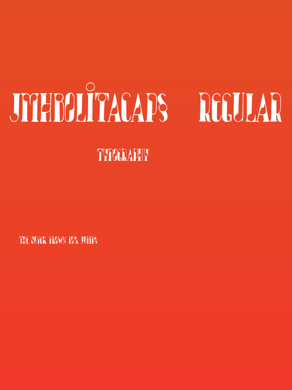 JMHBolitaCaps-Regular Poster