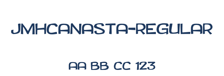 JMHCANASTA-Regular Font Preview