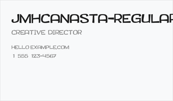 JMHCANASTA-Regular Business Card