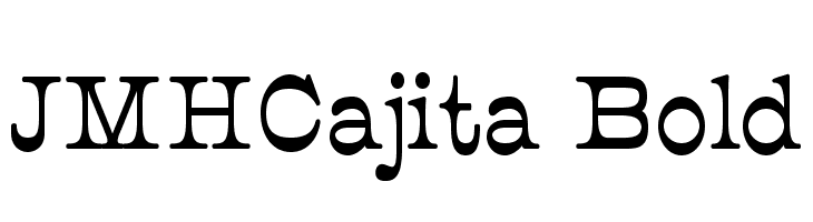 JMHCajita-Bold फ़ॉन्ट