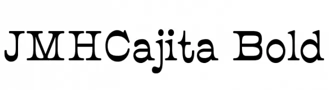JMHCajita-Bold  les polices de caractères gratuit tlcharger