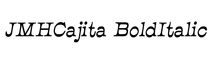 JMHCajita-BoldItalic फ़ॉन्ट