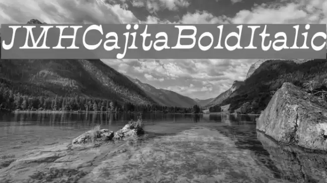 JMHCajita-BoldItalic Font examples