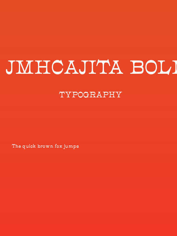 JMHCajita-Bold Poster