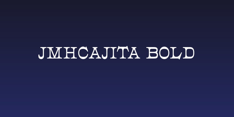 JMHCajita-Bold Social Header