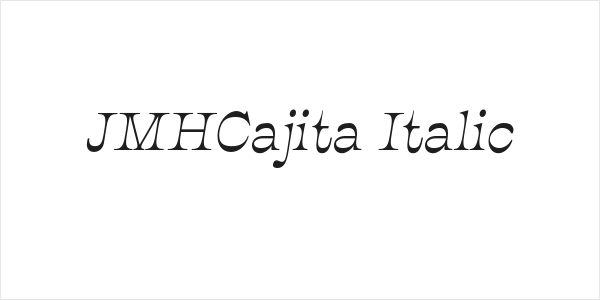 JMHCajita-Italic Logo