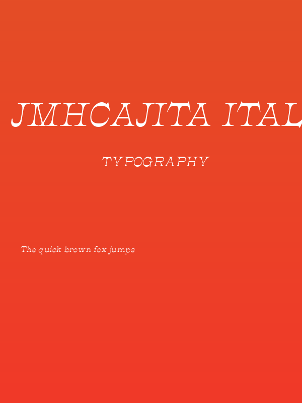 JMHCajita-Italic Poster