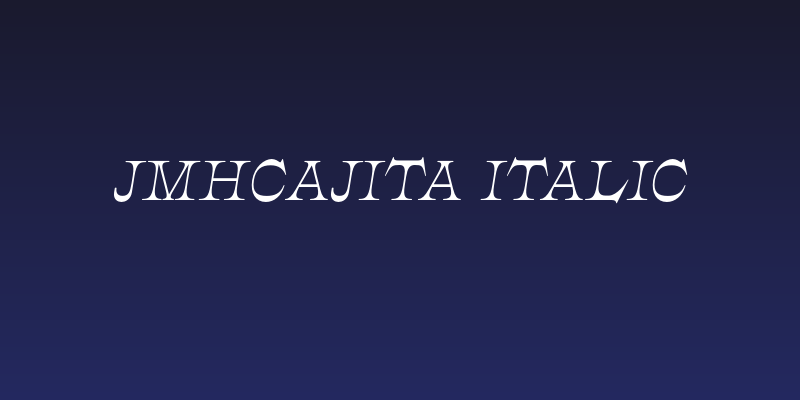 JMHCajita-Italic Social Header