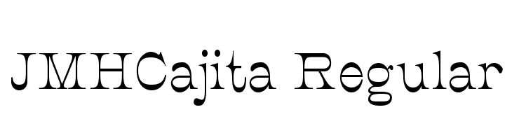 JMHCajita-Regular फ़ॉन्ट