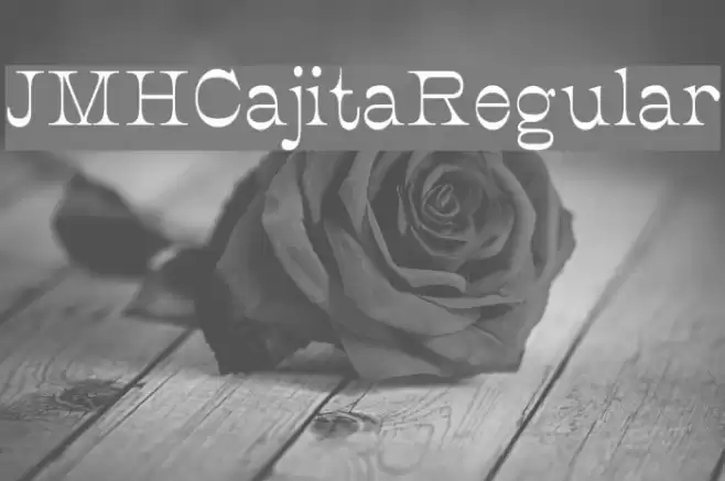 JMHCajita-Regular Font examples