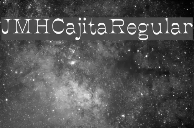JMHCajita-Regular Font examples