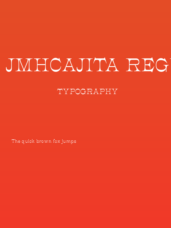 JMHCajita-Regular Poster
