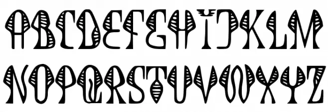 JMHCobra-Regular Schriftart Kleinbuchstaben