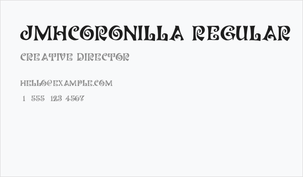 JMHCoronilla-Regular Business Card