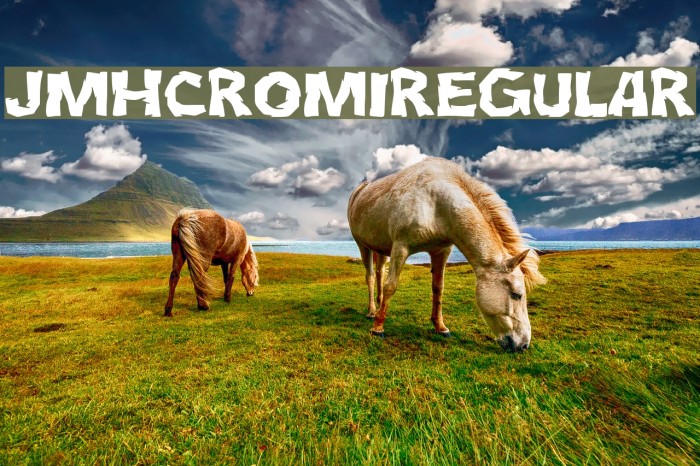 JMHCromI-Regular Font examples