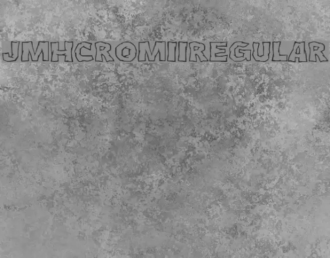JMHCromII-Regular Polices examples
