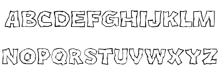 JMHCromII-Regular Font LOWERCASE