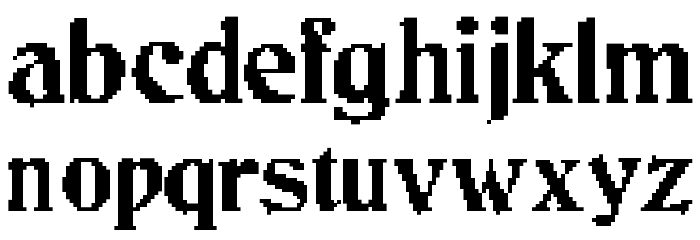 JMHCthulhumbusArcade-Regular Font LOWERCASE