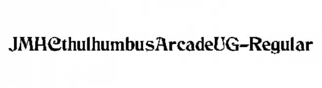 JMHCthulhumbusArcadeUG-Regular  Frei Schriftart Herunterladen