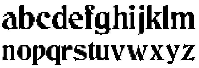 JMHCthulhumbusArcadeUG-Regular Font LOWERCASE
