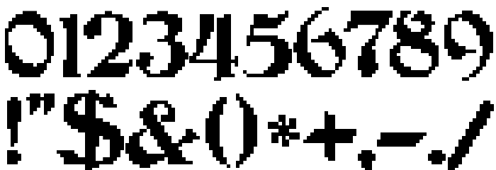 JMHCthulhumbusArcadeUGalt2-Regu Font OTHER CHARS