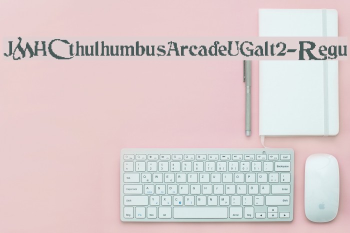 JMHCthulhumbusArcadeUGalt2-Regu Font examples