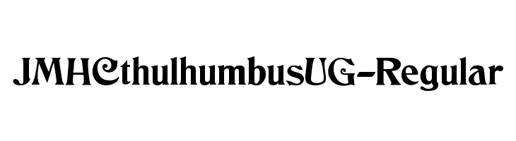 JMHCthulhumbusUG-Regular Font
