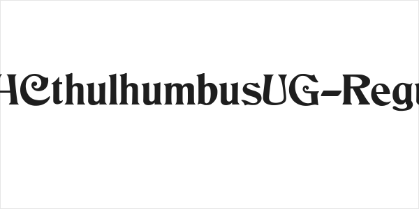 JMHCthulhumbusUG-Regular Logo