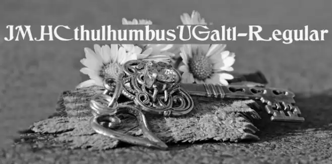 JMHCthulhumbusUGalt1-Regular Fonte examples
