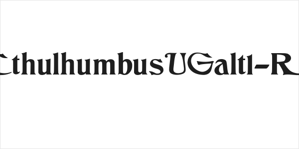 JMHCthulhumbusUGalt1-Regular Logo