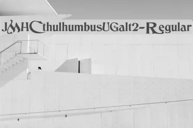 JMHCthulhumbusUGalt2-Regular फ़ॉन्ट examples