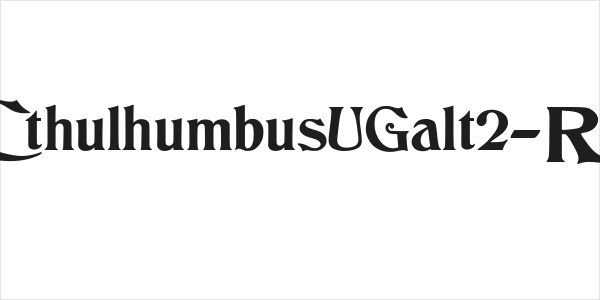JMHCthulhumbusUGalt2-Regular Logo