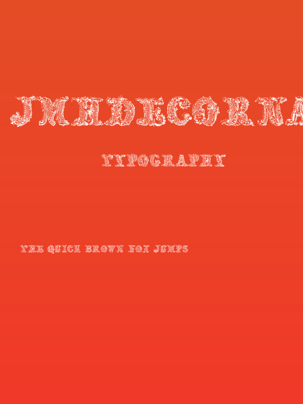 JMHDecornaCaps-Regular Poster