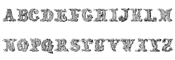 JMHDecornaCaps-Regular Font LOWERCASE