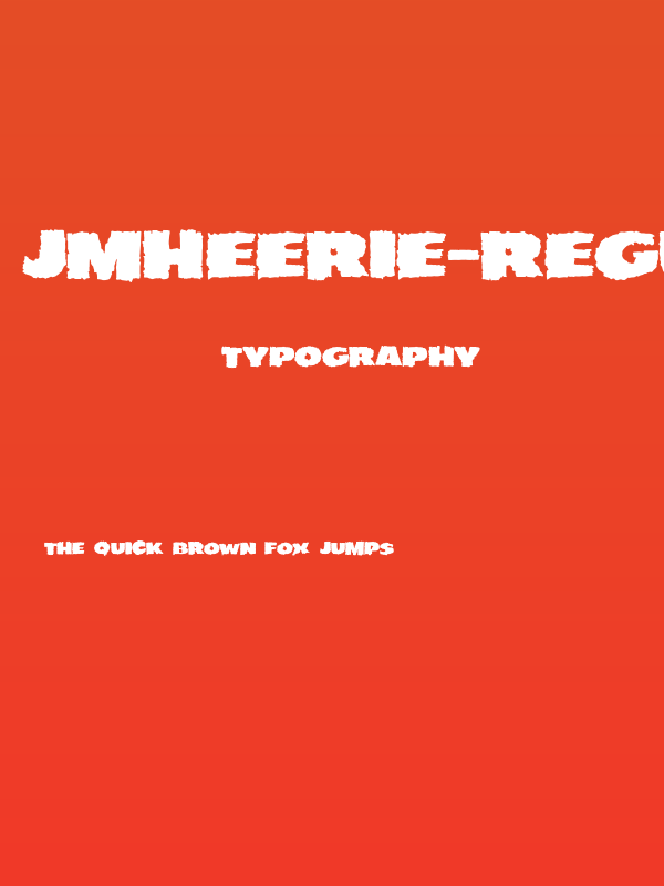 JMHEERIE-Regular Poster