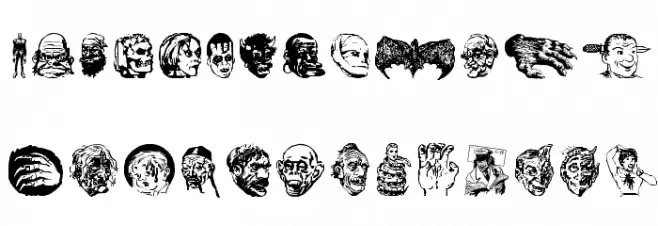 JMHEERIEDingbat-Regular Schriftart Groß
