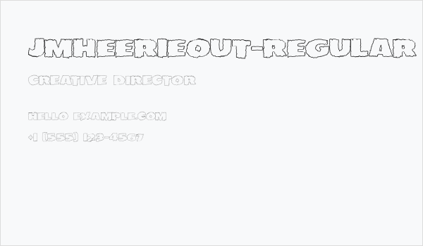 JMHEERIEOUT-Regular Business Card