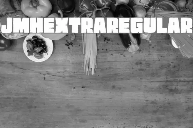 JMHEXTRA-Regular Font examples