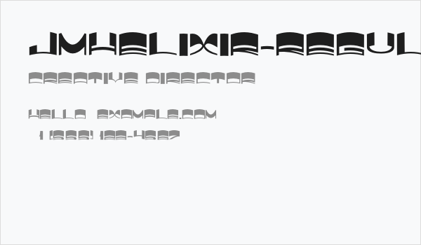 JMHElixir-Regular Business Card