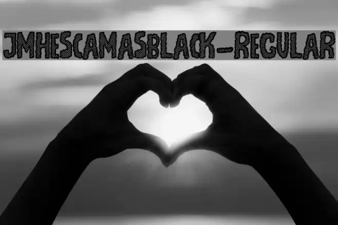 JMHEscamasBlack-Regular Font examples