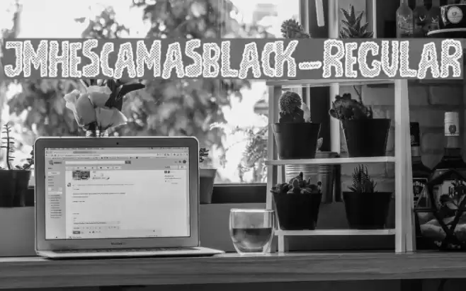 JMHEscamasBlack-Regular Font examples