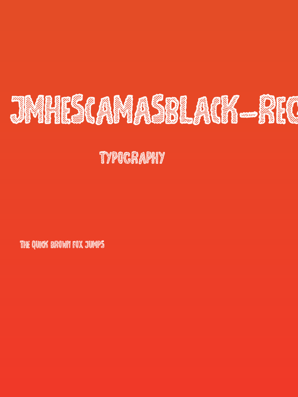 JMHEscamasBlack-Regular Poster
