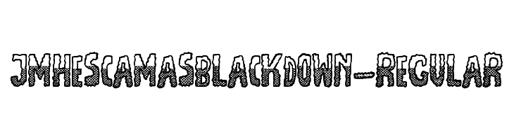 JMHEscamasBlackDown-Regular फ़ॉन्ट