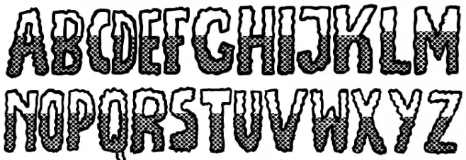 JMHEscamasBlackDown-Regular Шрифта строчной