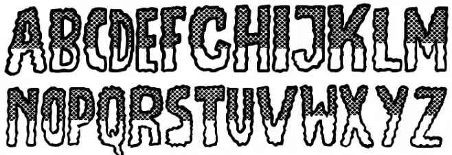 JMHEscamasBlackTop-Regular Шрифта ВЕРХНИЙ
